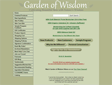 Tablet Screenshot of gardenofwisdom.com